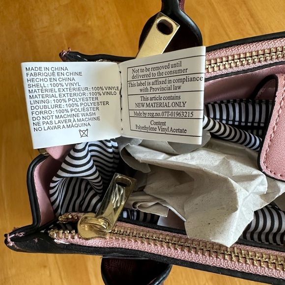 Christian Siriano for Payless Purse Handbag. NWT pink and burgundy. - Picture 6 of 8